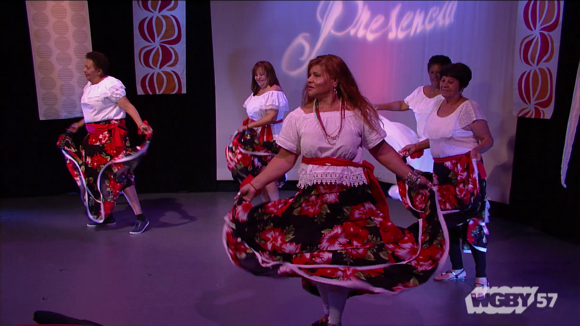 Amapolas is a group of Bomba and Plena dancers, 55 years of age and older, from Holyoke Senior Center Here, they dance to the song,"El Conde de Loiza."